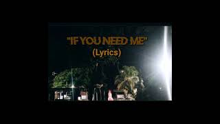 after all 'If you need me' (lyrics)