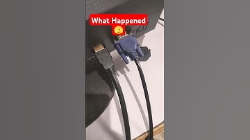 What Happened When Using Both 2 VGA + HDMI Cable Connecting in one CPU#macnitesh#virulshorts#2024