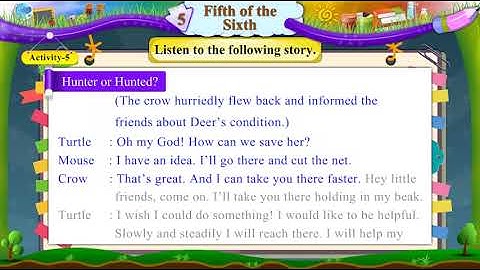std 6 sem 2 english unit 5 fifth of the sixth activity 5 hunter or hunted