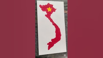 Vietnam flag map🇻🇳🇻🇳🇻🇳 #drawing #painting #art #howtodraw #shortvideo #foryou
