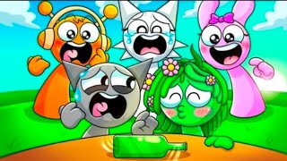 GRAY Played SPIN the bottle with CRAZY SPRUNKI GIRLS…! Incredibox Sprunki Animation
