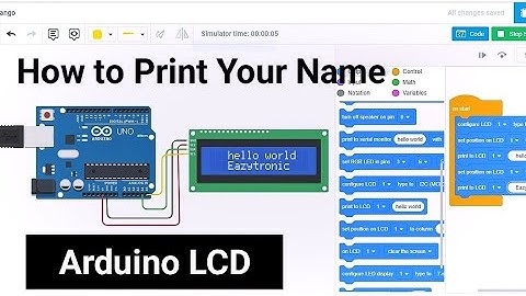 Interfacing LCD with Arduino in Hindi at Tinkercad  | How to Print your name in I2C LCD Tinkercad