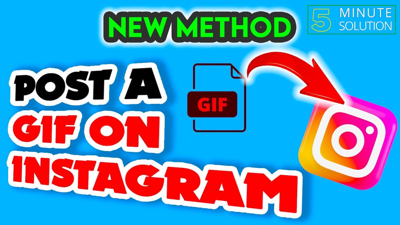 How To Post GIFs on Instagram 2024 [EASY] - YouTube