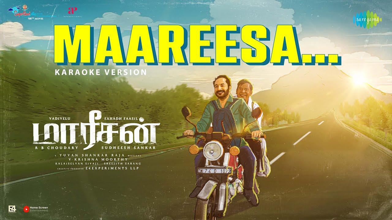 Maareesa - Maareesan | Vadivelu, Fahadh Faasil | Yuvan Shankar Raja (Karaoke Version)