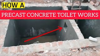 How to Build a Precast Toilet// Low Cost Toilet