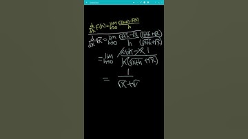 Derivative of sqrt(x) using the limit definition