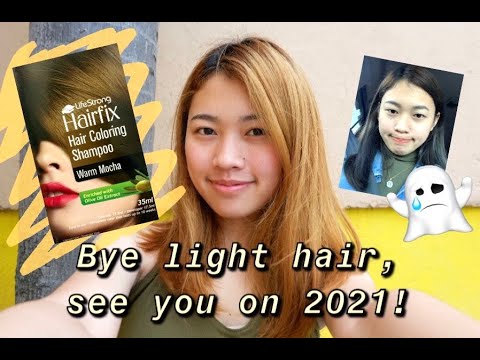 Achieve Ba Ang Warm Mocha Hairfix Coloring Shampoo Youtube
