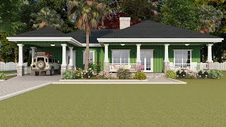 Cozy Cottage Living: A Simple 4 Bedroom Small House Design