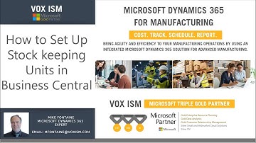 How to Set Up Stock keeping Units in Business Central - Manufacturing Mike