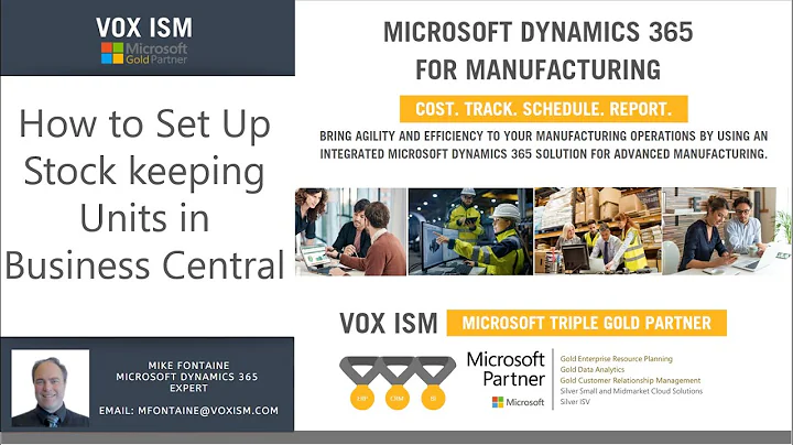 How to Set Up Stock keeping Units in Business Central - Manufacturing Mike
