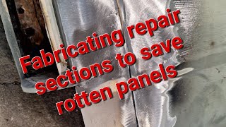 Restoring P100 bed sides pt2 making flanges and how I weld In seams & reproduce spot welds properly