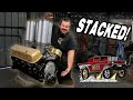 Aces High 57 Chevy gets Stacked! New induction system reveal & fab work in the trunk for sheet metal