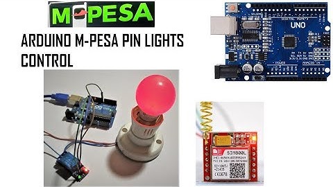 Arduino lights control with mpesa pin