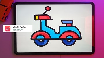 How to draw vector illustration tutorial infinite Painter tutorial #shorts #shortart #ipadpro