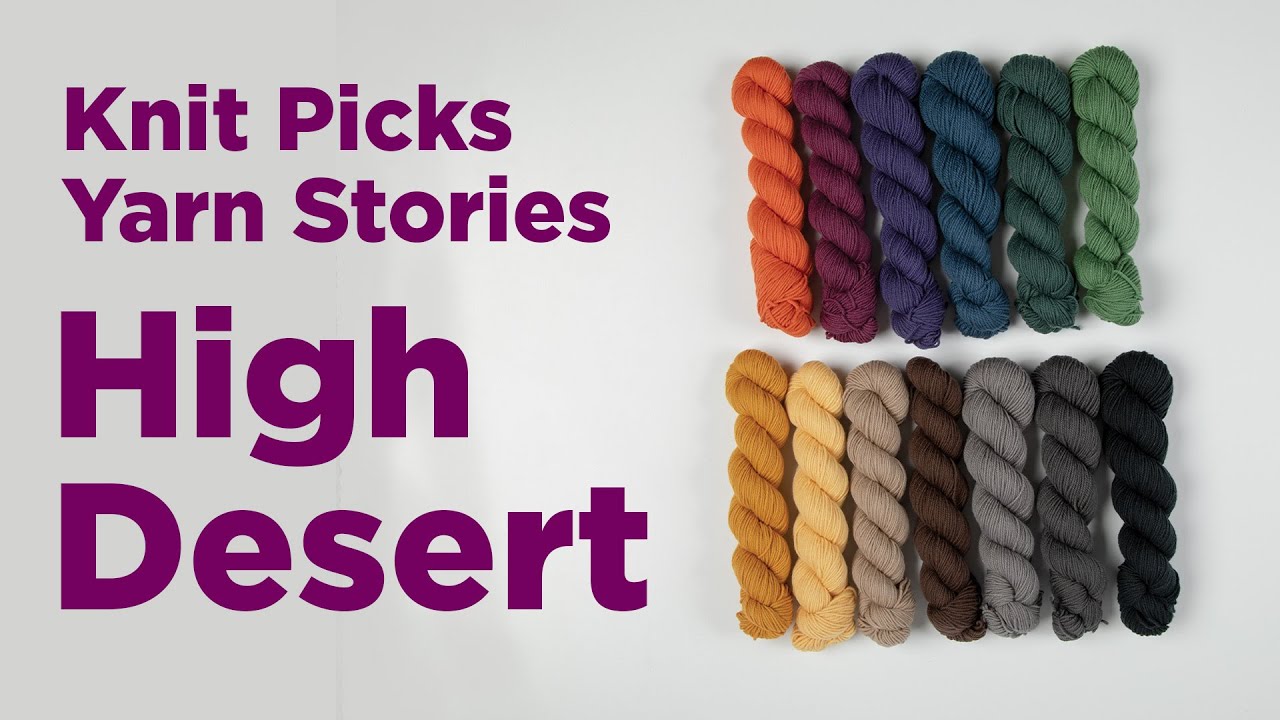 High Desert Yarn, 100% American made wool yarn from KnitPicks.com 