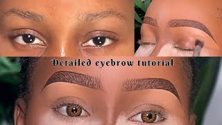 DETAILED EYEBROW TUTORIAL || BEGINNER FRIENDLY