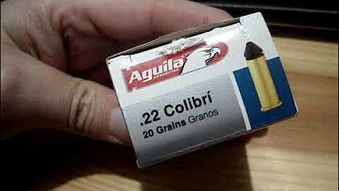Aguila .22 Colibri (20 Grain Bullet @ 420 FPS)