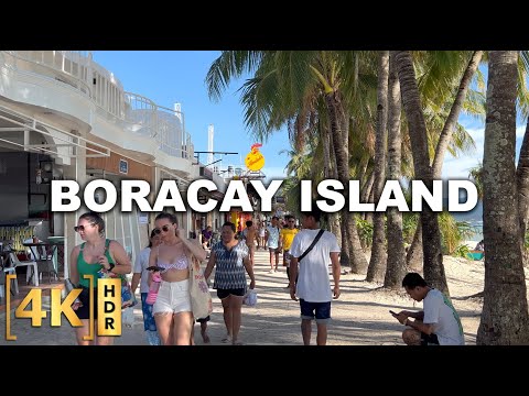 This is BORACAY in 2023! | Full Walking Tour from Station 3 to 1 | 4K HDR | Philippines