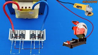 Simple Powerful 220V Inverter // How to Make Simple Inverter 2500W , Sine Wave , irfz44n x 4