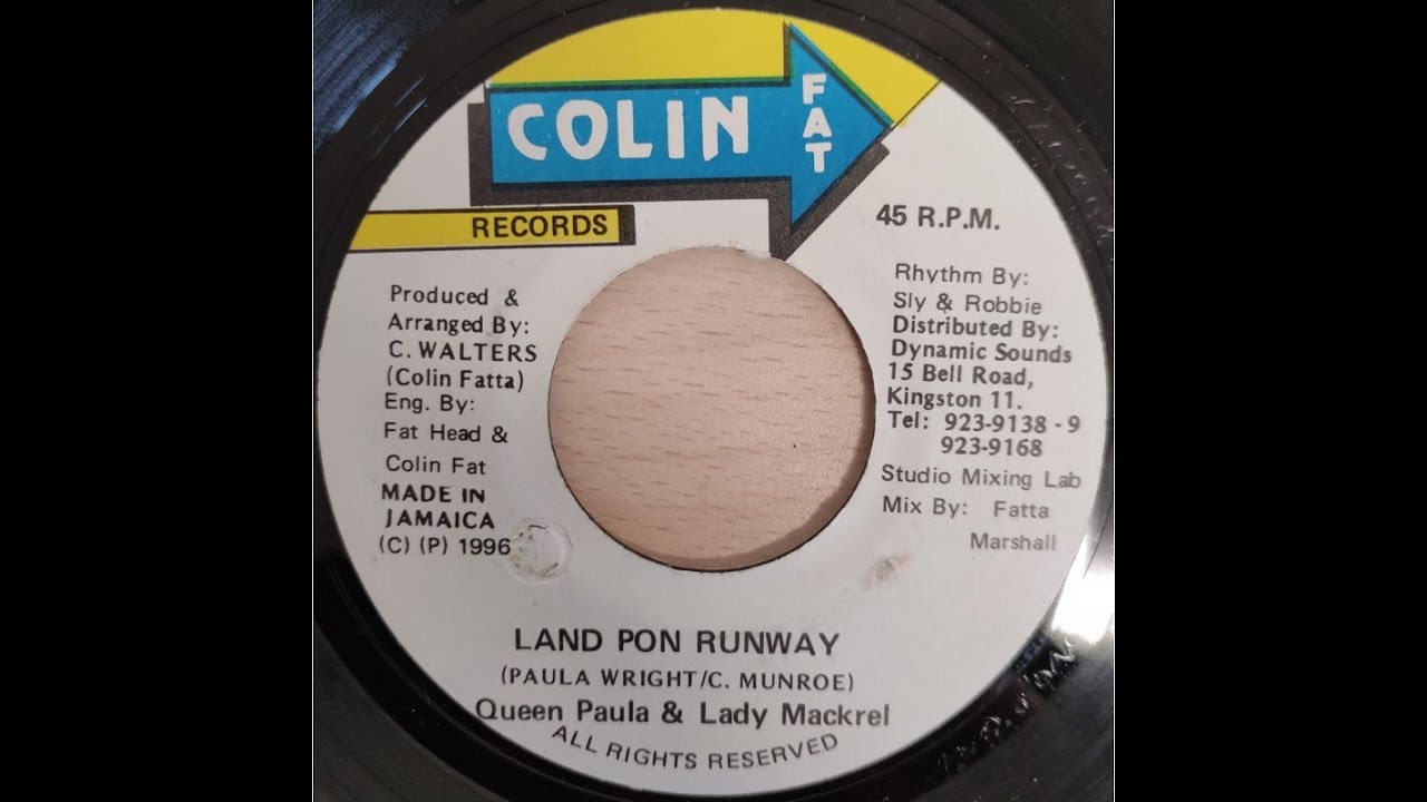Queen Paula Ft Lady Mackerel  - Land Pon Runaway (Salt and Pepper Riddim) (1996) {Colin Fat Records}