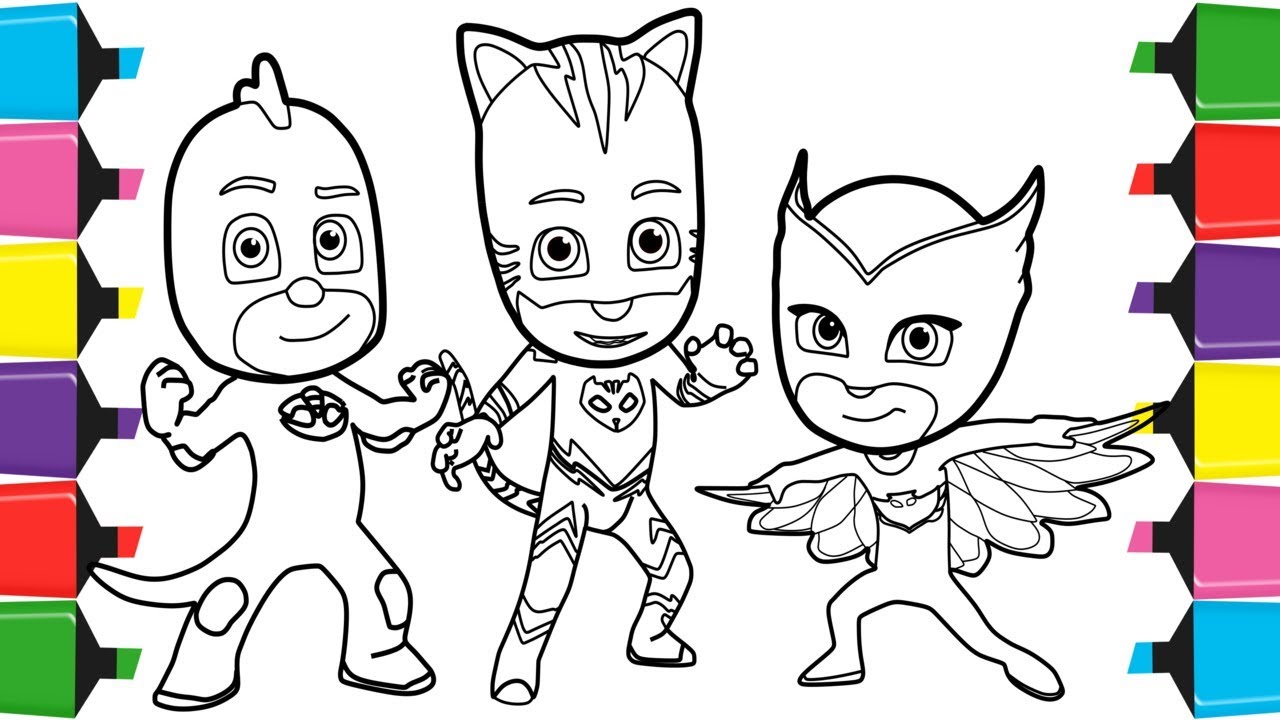 Download 151+ Pj Masks Catboy Love Owlette Coloring Pages PNG PDF File