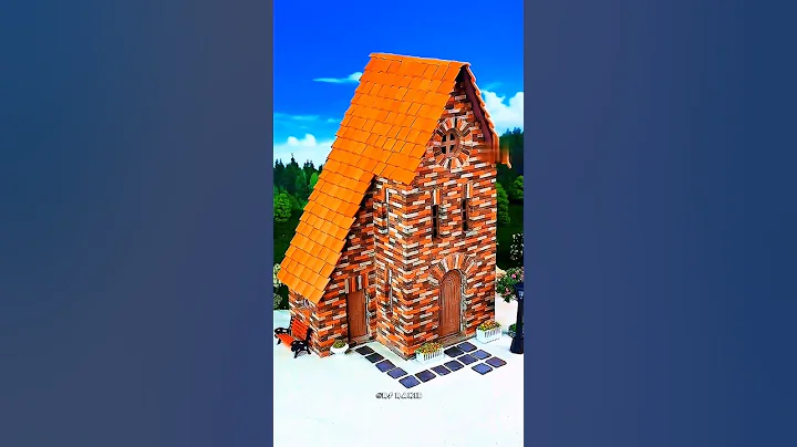 "Beautiful double storey house 🌸with mini bricks #bricks #dreammansion #building #minibricks