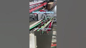 【Working and workshp】Corrugated Paperboard Packaging ZHENHUA QZD Small carton making Folder Gluer