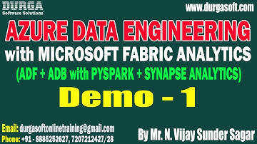 AZURE DATA ENGINEERING with MICROSOFT FABRIC ANALYTICS tutorials || by Mr. N. Vijay Sunder Sagar