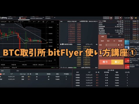   BitFlyer Lightning ビットコインFX取引所 使い方講座 基本的な画面の見方