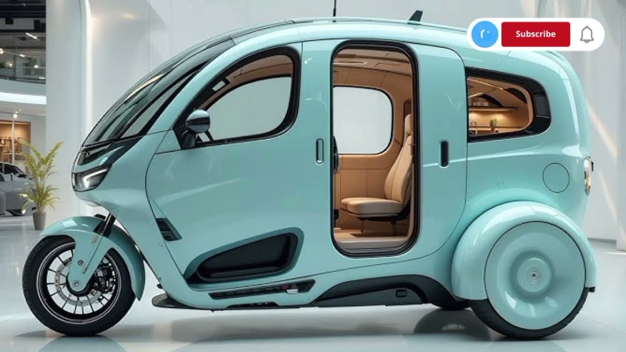 Light Blue RV Camper Tricycle 🚐✨ | Unique Mini Camper on Wheels 🌍💙