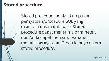 Modul 5. Store Procedure - Praktikum Sistem Manajemen Basis Data