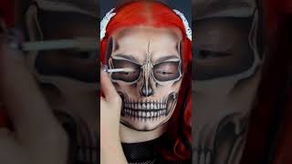 Skull Makeup Tutorial - Halloween Award Best Makeup Look of 2023 #halloween2023