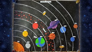 How to draw solar system || solar planets drawing #solarsystem  #schoolproject #diagram screenshot 4