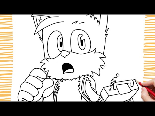 Como Desenhar o Tails de Sonic 2 - Passo a passo 