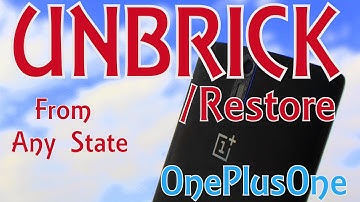 UNBRICK TUTORIAL | OnePlus One #BackToStock [OPO] Hrishi21007™