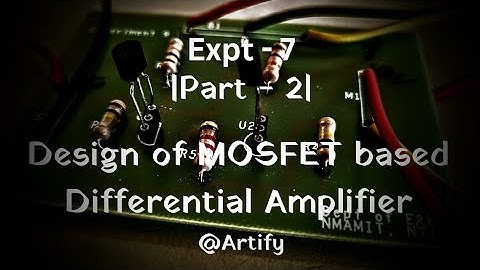 Differential Amplifier ( Differential & Common Mode gain) | Analog Signal Processing (part-2)