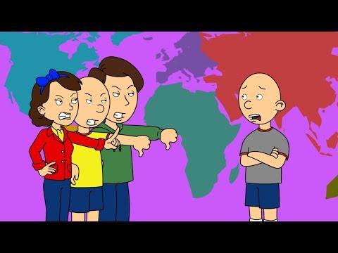 Classic Caillou Gets Grounded But In Different Languages Youtube