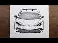 Adım Adım Araba Resmi Nasıl çizilir Lamborghini Huracan çizimi Nasıl Yapılır 