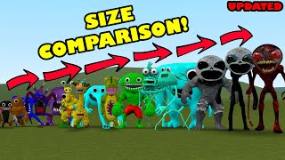 UPDATED SIZE COMPARISON ALL GARTEN OF BANBAN FAMILY In Garry's Mod!