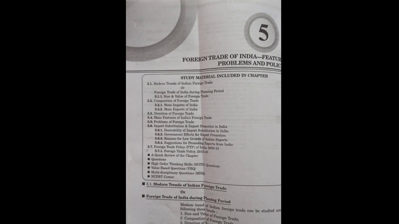 Foreign Trade Of India-Features, problems and policies|Economics|Class-11th|Explained