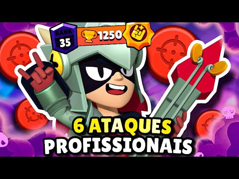 6 ATAQUES PROFISSIONAIS NO BRAWL STARS!!