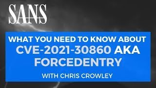 O que você precisa saber sobre Apple CVE-2021-30860, também conhecida como FORCEDENTRY