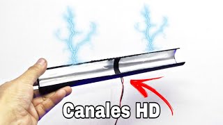 JAMÁS PAGARÁS TV CABLE CON ESTE TRUCAZO. hacemos una antena qué vi en el super y costaba 30 dolares.