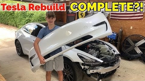 Completing the Wrecked Tesla Model 3 Rebuild