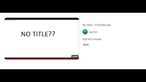 How to make blank YouTube video titles