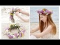DIY REAL FLOWERS CROWN | Quick &amp; Easy | Dove Sorys