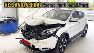 Perfect workthe master shows how to repair a Nissan Qashqai with a front crash