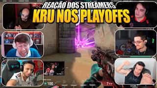 REAÇÃO DO MUNDO A KRU SE CLASSIFICANDO PROS PLAYOFFS OS STREAMERS FORAM A LOUCURA