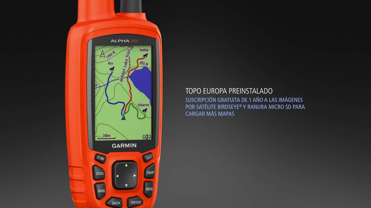 Garmin Alpha 50 + Collar T5 localizador GPS perros Caza mapas españa  europa, comprar garmin alpha