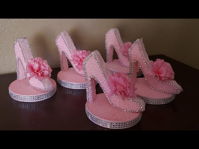 Shoe Flower Centerpiece for Tea Party and Birthday Decor